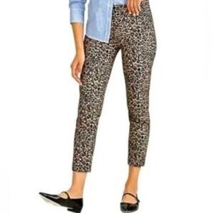 -Chico’s Animal Print Ankle Pants Stretch Denim Women Chico’s Size 00/ 2